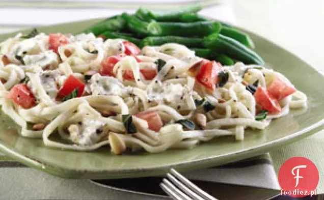 Linguine z twarogiem