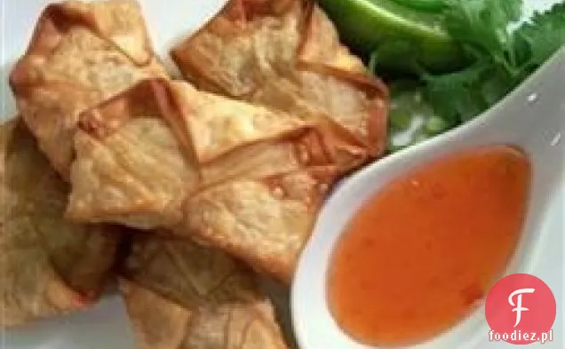 Pikantny kurczak i kolendra Wontons