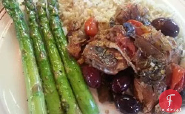 Frytka z udka kurczaka z pieczarkami i rozmarynem