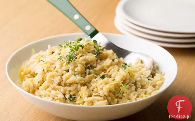 Orzo z tymiankiem i skórką cytrynową