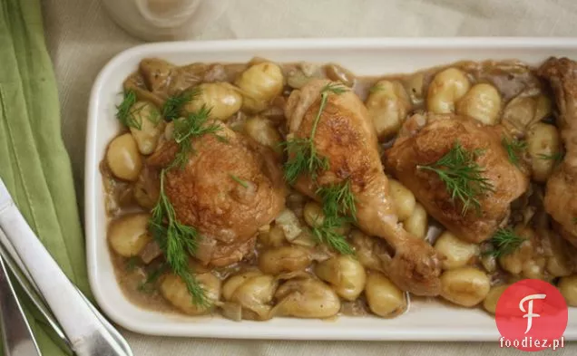 Fricassée Z Kurczaka Z Karczochami, Gnocchi I Crème Fraîche