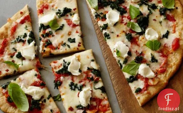 Zdrowa Pizza ze szpinakiem i ricottą