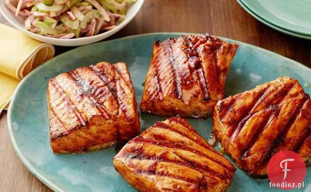 Słodki i pikantny Grillowany łosoś