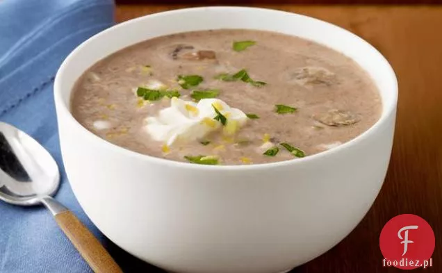 Zupa Grzybowo-Hummusowa