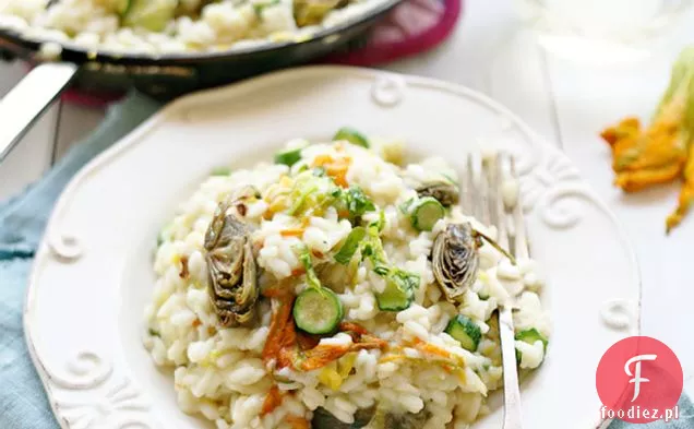 Risotto Z Kwiatem Cukinii I Karczochami