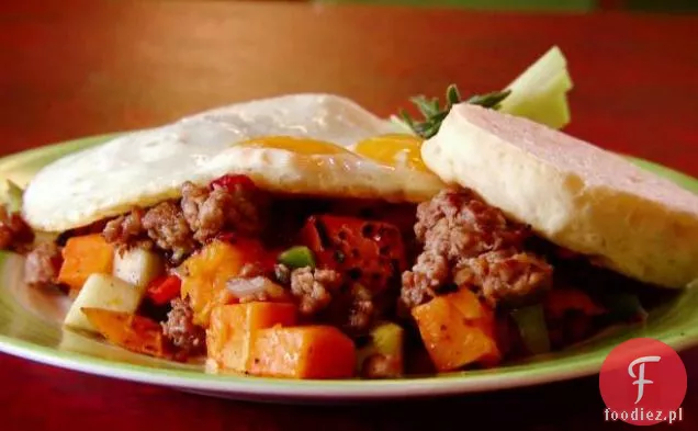Squash Zimowy i jabłko Hash