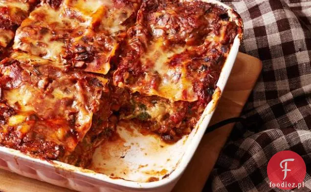 Lasagne Szpinakowa Z Pieczarkami Ragu