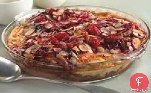 Cherry Chocolate Almond Croissant Bread Budyń