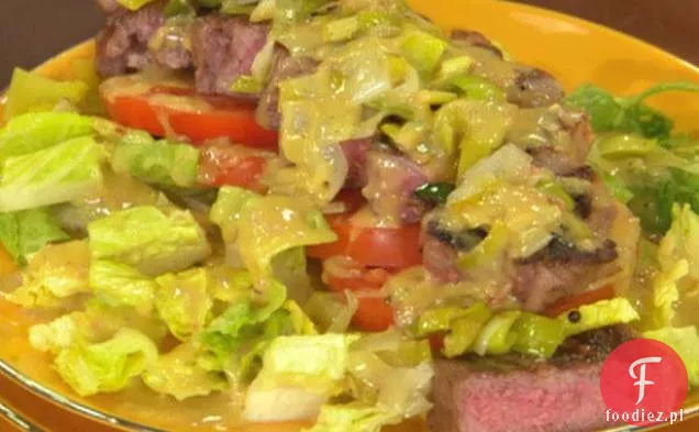 BLT: Sałatka z wołowiną, porem i pomidorami - z sosem z boczku-dodatkowo