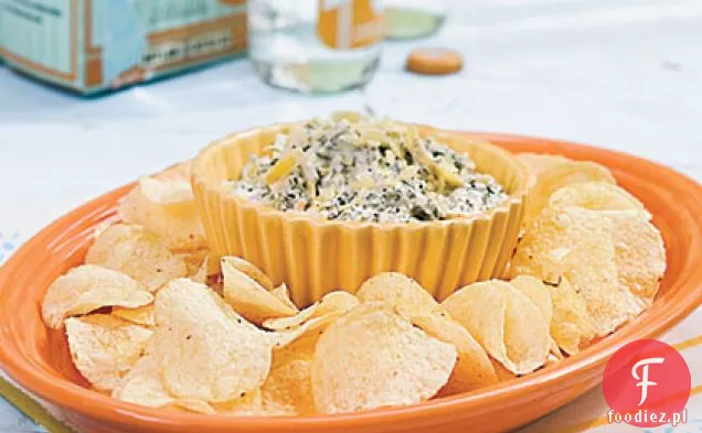 SOS szpinakowo-Karczochowy z frytkami