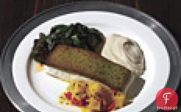 Brioche Crusted fish z puree z topinamburu i ogórkami z topinamburu