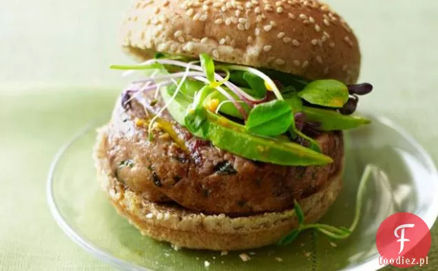 Burgery z tuńczykiem w sosie marchewkowo-imbirowym