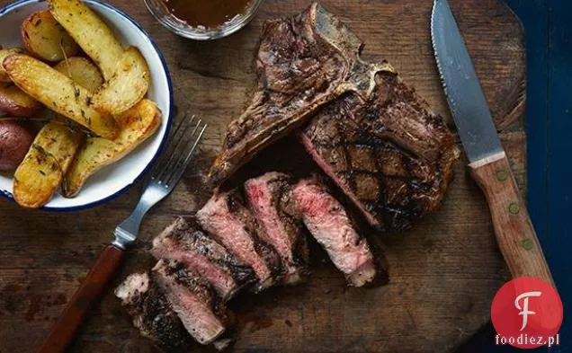 Stek Caesar T-Bone z sosem Stout Pan