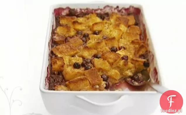 Pieczone tosty francuskie z jagodami