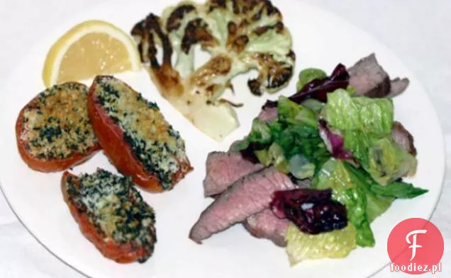 Stek z czerwonego octu winnego i zieleni: Low Carb
