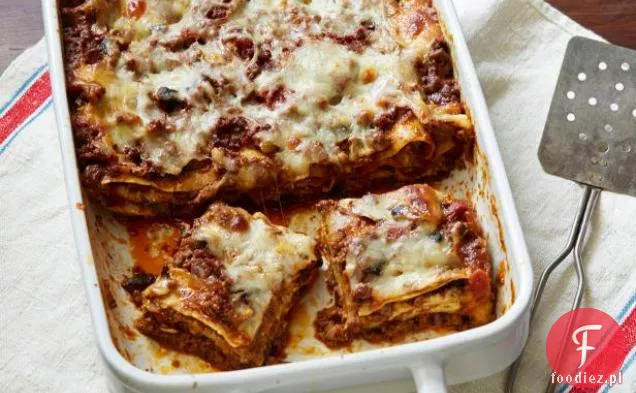 Lasagna mięsno-grzybowa