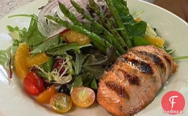 Sałatka Z Grillowanego Łososia