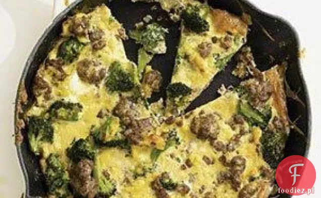 Frittata Z Kiełbasą I Brokułami