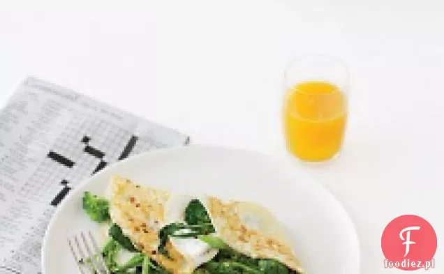 Omlet z brokułami i serem