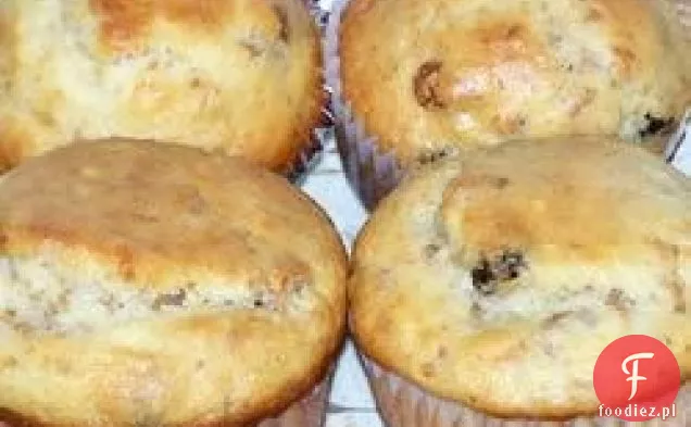 Płatki otręby muffinki z rodzynkami