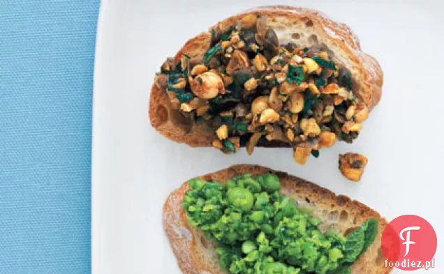 Orzechy włoskie i parmezan Bruschetta