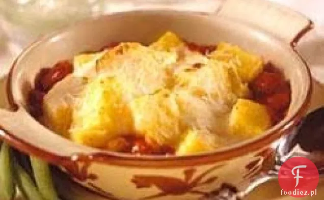 Polenta z dwoma sosami