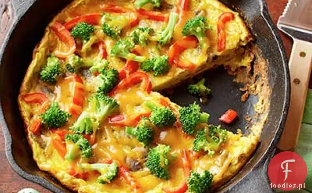 Frittata Z Brokułami I Grzybami