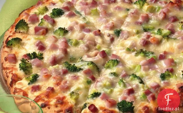 Pizza Alfredo Z Szynką I Brokułami
