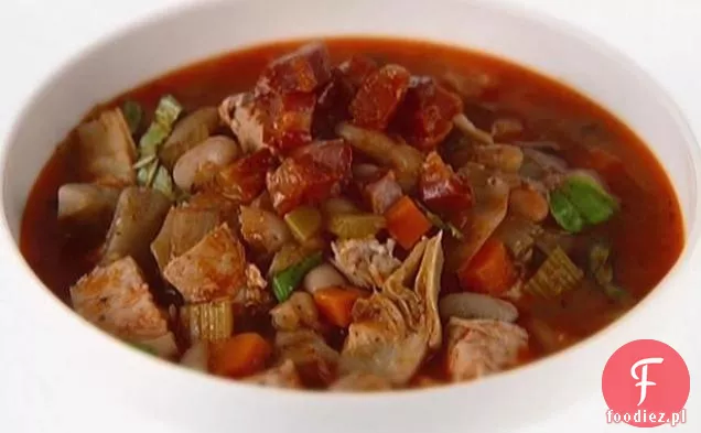 Kurczak, Karczoch i fasola Cannellini Spezzatino