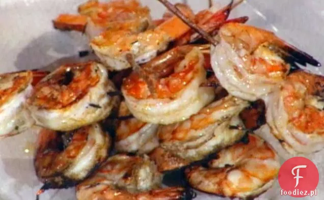 Szaszłyki z krewetek - Spiedini di Scampi