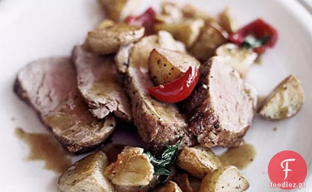 Ostra Polędwica wieprzowa z ziemniakami i papryką