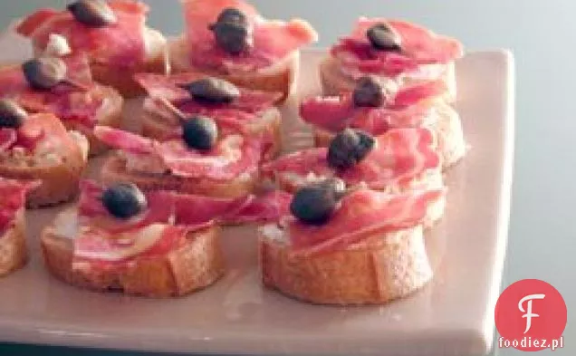Pancetta I Kapary Crostini