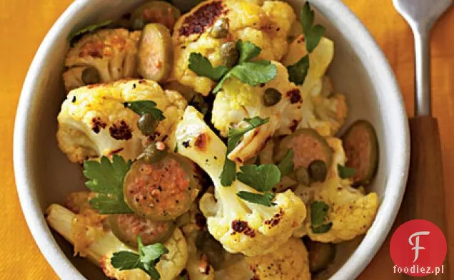 Curry kalafior z kaparami