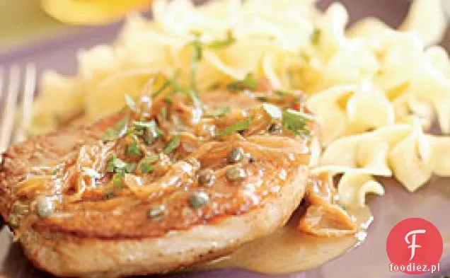 Kotlet Schabowy Ze Słodką Cebulą, Kaparami I Wermutem