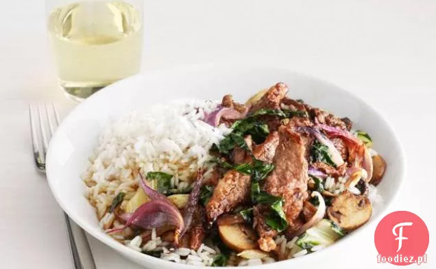 Stir-Fry z wołowiną i grzybami