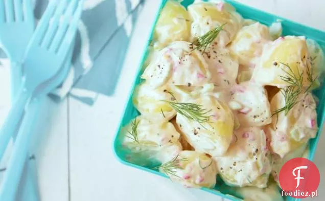 Kremowa Sałatka Ziemniaczana Dijon-Koperkowa