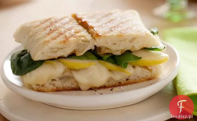 Taleggio i gruszka Panini
