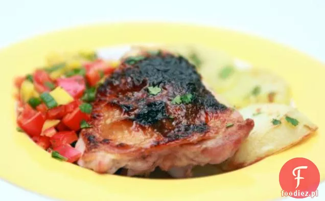 Pieczone piersi z kurczaka z pomarańczą, kardamonem i kurkumą