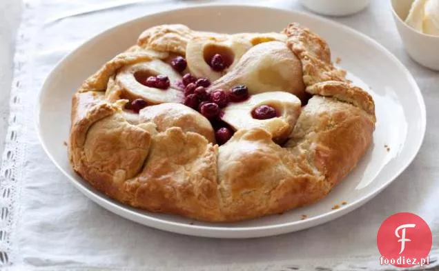 Crostata gruszkowo-żurawinowa