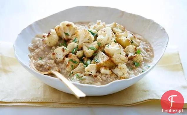 Risotto owsiane z pieczonym kalafiorem