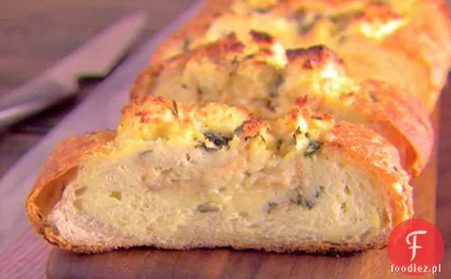 Jajka z cytryną i bazylią na Foccacia