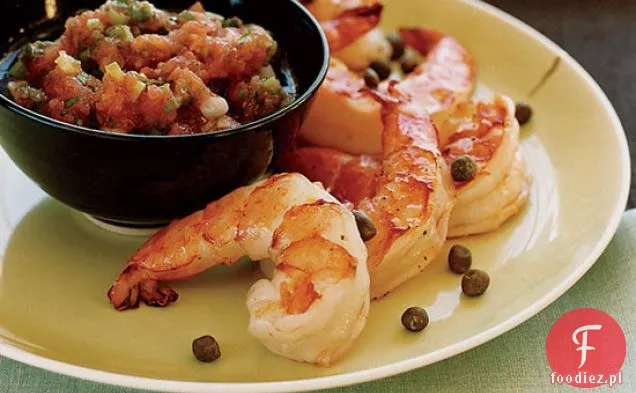 Krewetki tunezyjskie w sosie Kerkennaise