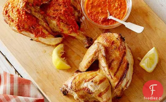 Jogurtowy marynowany kurczak z grilla z Harissą