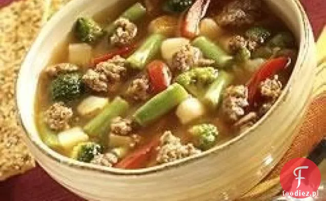 Slow Cooker Kiełbasa Zupa Jarzynowa