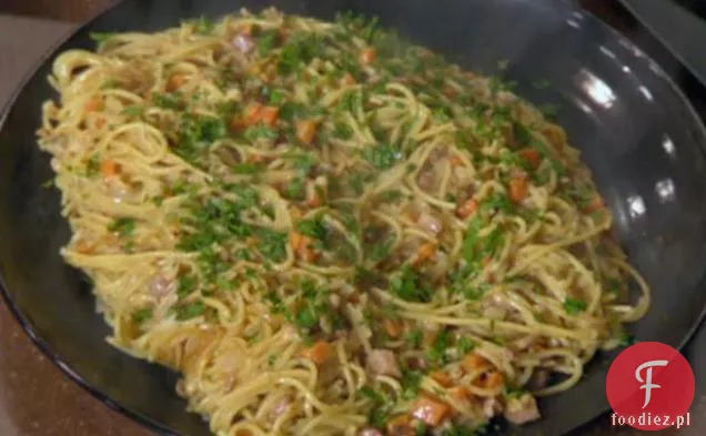 Kremowe Spaghetti z fasolą
