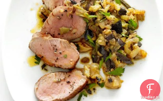 Polędwiczki wieprzowe z bakłażanem