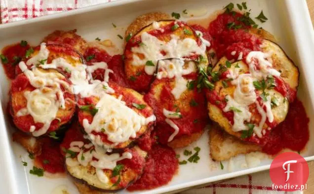 Rozjaśniony kurczak i bakłażan parmezan
