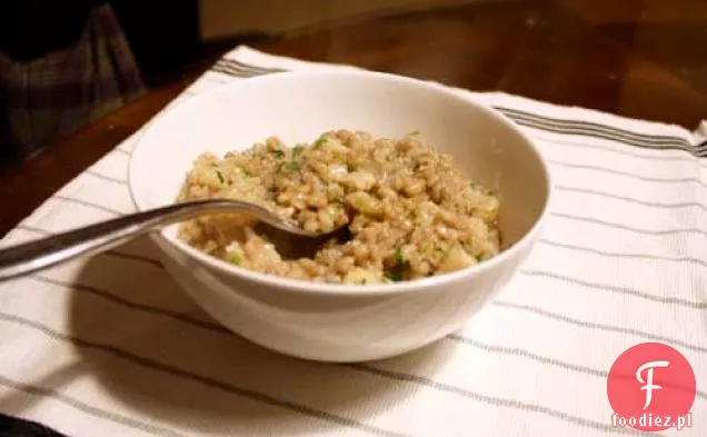 Kolacja: jęczmienne Risotto z kalafiorem i czerwonym winem