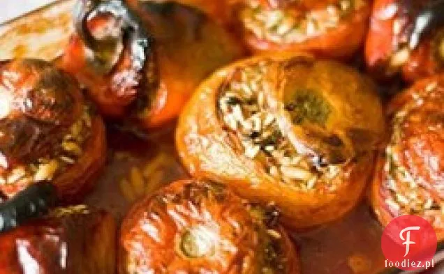 Greckie nadziewane pomidory i papryka (Yemista)