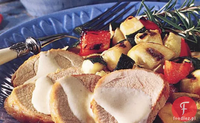 Grillowana polędwica z sosem śmietanowym